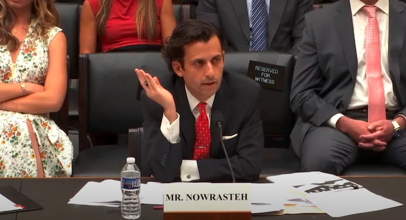 Cato Institute's Alex Nowrasteh at the House committee.