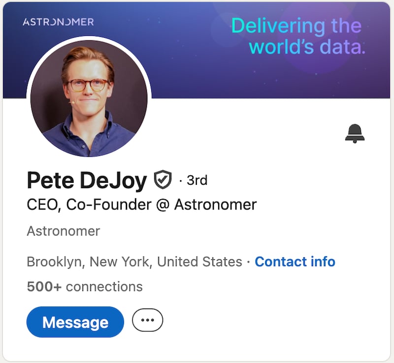 Pete DeJoy.