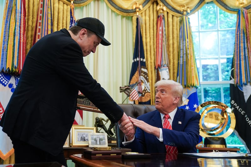 Just days before their public fallout, President Donald Trump gifted Elon Musk with a golden key to the White House.