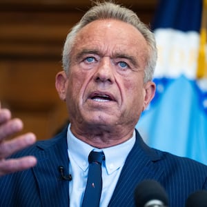 HHS Secretary Robert F. Kennedy Jr., speaks at an event at the USDA Whitten Building on Monday, August 4, 2025.