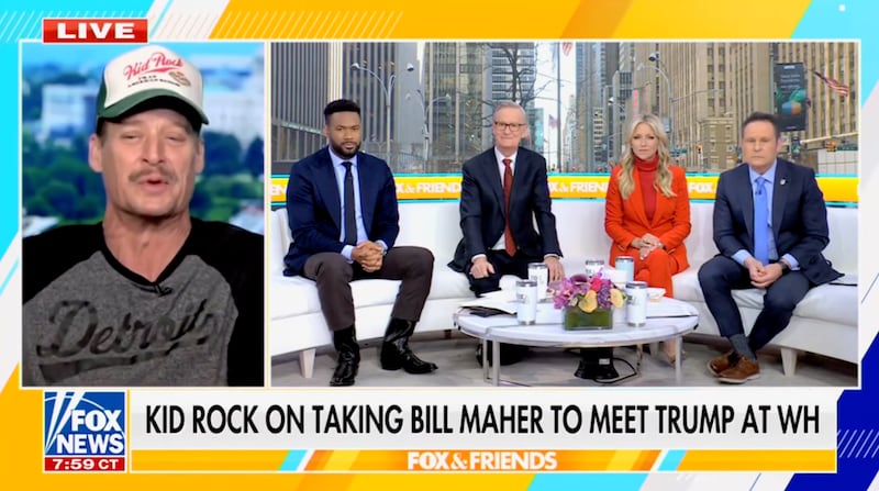 Kid Rock gave Fox and Friends the low down after the meeting.
