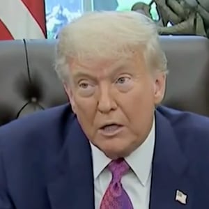 Trump addresses reports in the Oval Office