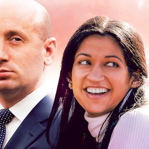 Stephen Miller, Katie Miller and Elon Musk