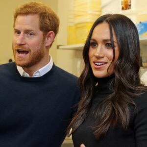 Meghan Markle and Britain's Prince Harry.