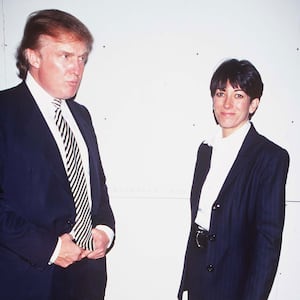 Ghislaine Maxwell and Donald Trump
