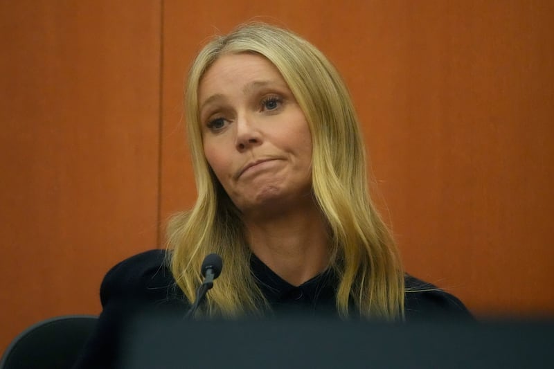 Gwyneth Paltrow testifies during her trial on March 24, 2023, in Park City, Utah.
