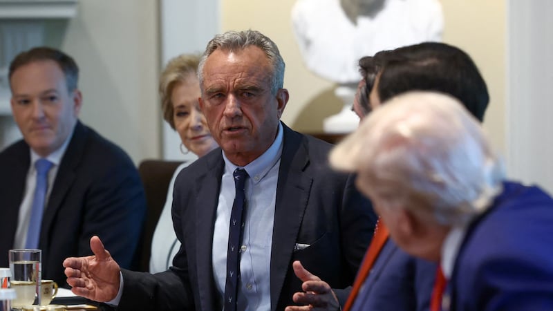 U.S. Health Secretary Robert F. Kennedy Jr. speaks during a cabinet meeting held by U.S. President Donald Trump at the White House.