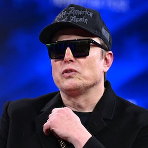 Elon Musk speaks during the annual Conservative Political Action Conference (CPAC) at the Gaylord National Resort & Convention Center at National Harbor in Oxon Hill, Maryland, on February 20, 2025.