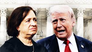 Justice Elena Sagan and Donald Trump