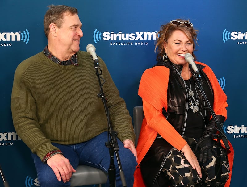 John Goodman and Roseanne Barr