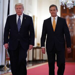 President Donald Trump and Tennessee Governor Bill Lee in the White House.
