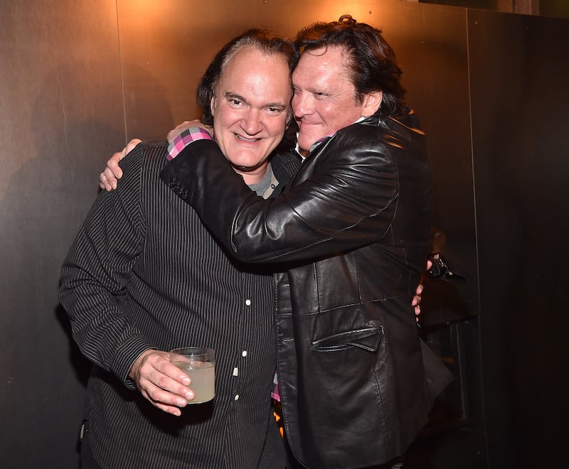 Michael Madsen (right) appeared in Quentin Tarantino (left)