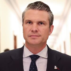 U.S. President-elect Donald Trump's nominee to be Secretary of Defense Pete Hegseth arrives for a meeting with U.S. Sen. Joni Ernst at the U.S. Capitol on December 4, 2024 in Washington, DC.