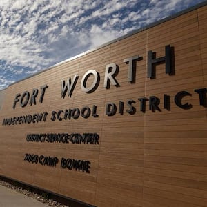 The Fort Worth, Texas, Independent School District's board is investigating a social media post, purportedly from a local high school teacher, that seems to invite immigration officers to the school to arrest students, officials say. (Chris Torres/Fort Worth Star-Telegram/Tribune News Service via Getty Images)