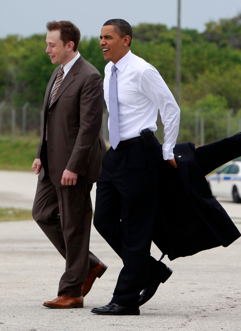 Musk supported Obama's two presidential campaigns.