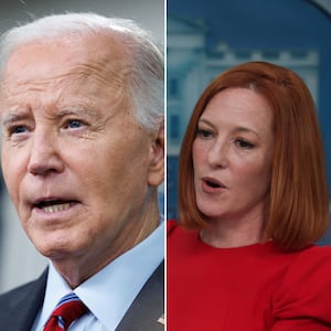 Joe Biden and Jen Psaki