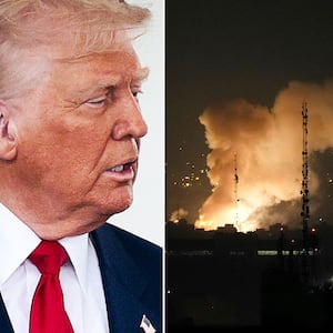 Donald Trump, Benjamin Netanyahu and the Israeli attack on Tehran.