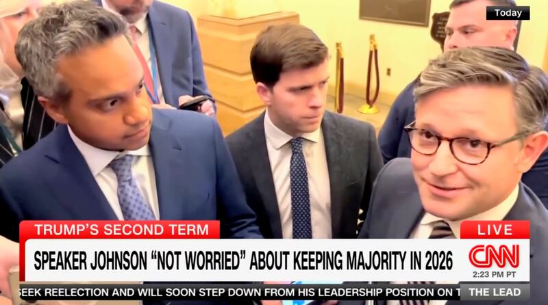 “I’m not worried at all,” Johnson protested.