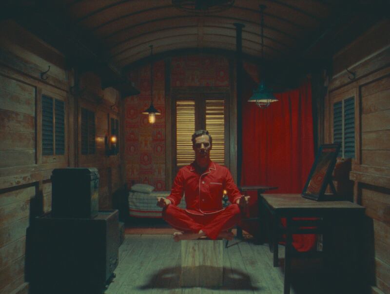 Film still from The Wonderful Story of Henry Sugar