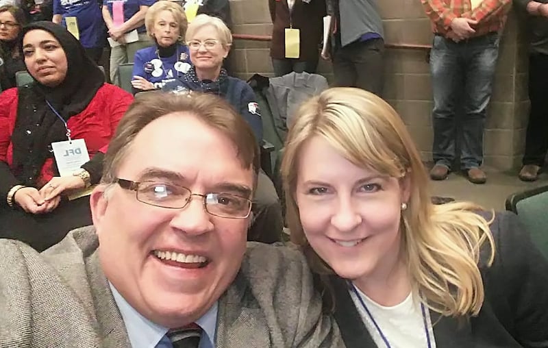 John Hoffman and Melissa Hortman