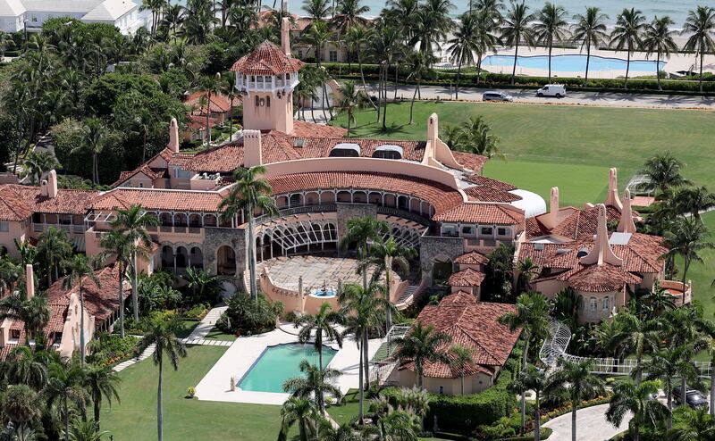 President Donald Trump's Mar-a-Lago estate in Palm Beach, Florida.