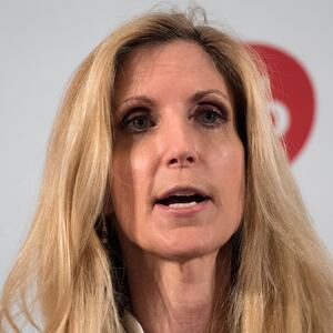 Ann Coulter speaks during Politicon at the Pasadena Convention Center in Pasadena, California on July 29, 2017. Politicon is a bipartisan convention that mixes politics, comedy and entertainment. (Photo by: Ronen Tivony) (Photo by Ronen Tivony/NurPhoto via Getty Images)