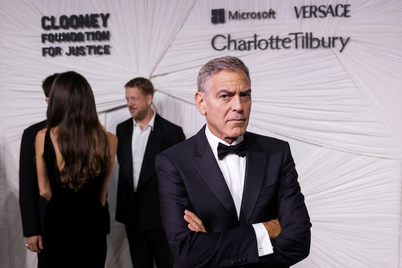 Clooney was not happy about MSNBC's comments.
