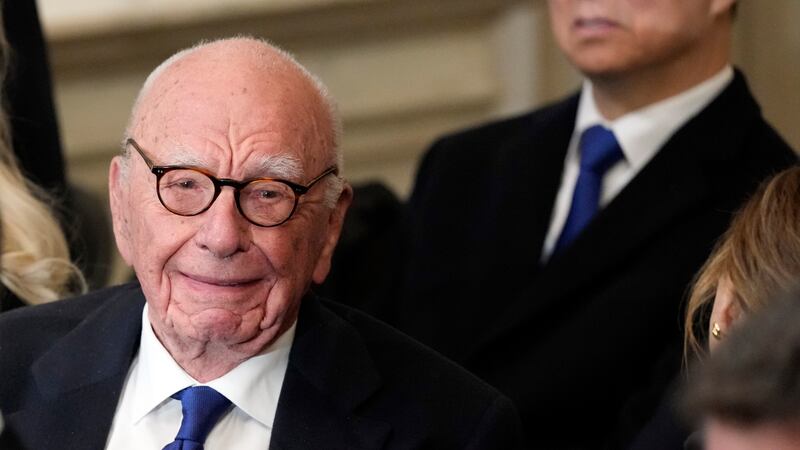 Rupert Murdoch during Trump's second presidential inauguration in the Rotunda of the U.S. Capitol on Jan. 20.
