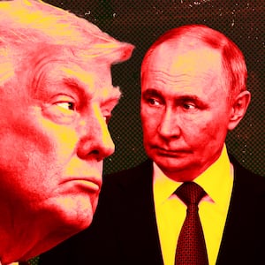 A photo illustration of President Donald Trump and Vladimir Putin.
