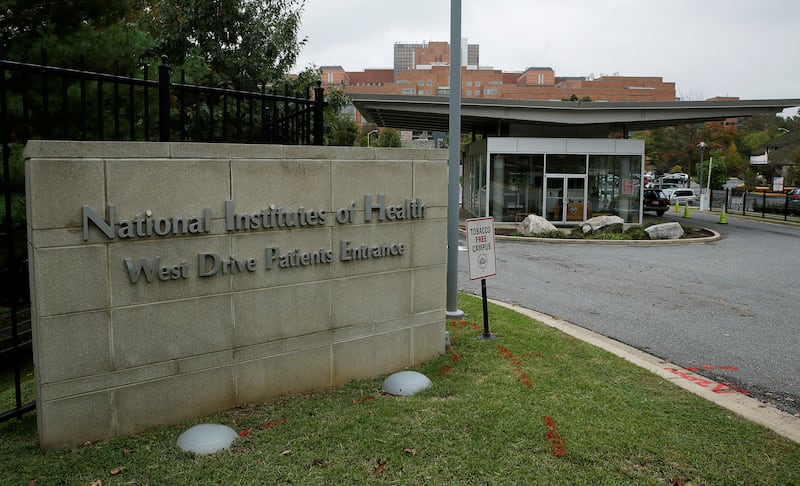 The patient's entrance at the National Institutes of Health.
