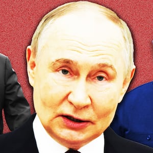 Volodymyr Zelensky, Donald Trump, Vladimir Putin photo illustration