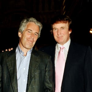 “I’ve known Jeff for 15 years. Terrific guy,” Trump told New York magazine in 2002. “He’s a lot of fun to be with. It is even said that he likes beautiful women as much as I do, and many of them are on the younger side.”