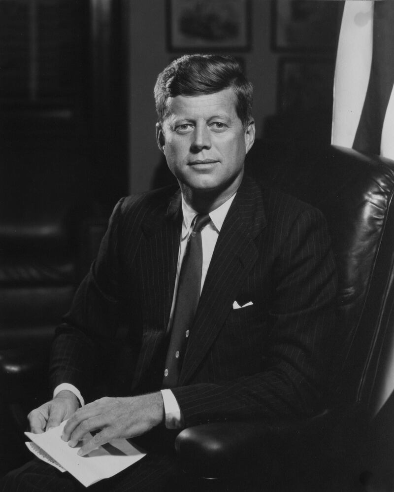 Official White House portrait of President John F. Kennedy (1917 - 1963).