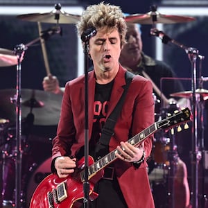 Billie Joe Armstrong of Green Day performs in this image released on October 6, 2024, at the American Music Awards 50th Anniversary Special in Los Angeles, California. (Photo by Michael Buckner/Penske Media via Getty Images)