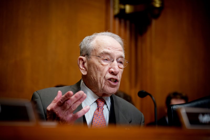 Chuck Grassley (R-IA) speaks during a Senate Committee on Finance confirmation hearing of Michael Faulkender, U.S. President Donald Trump's nominee to be Deputy Secretary Of The Treasury on Capitol Hill on March 6, 2025 in Washington, DC.