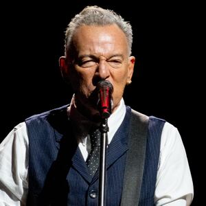 Bruce Springsteen performs