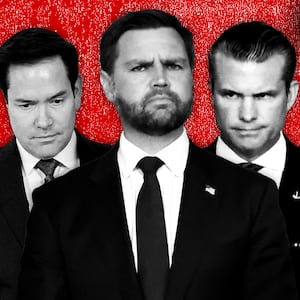 Donald Trump, Pete Hegseth, Marco Rubio, JD Vance