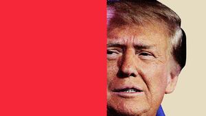 A photo illustration of Donald Trump.