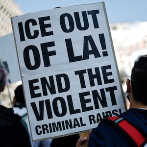Anti-ICE protest