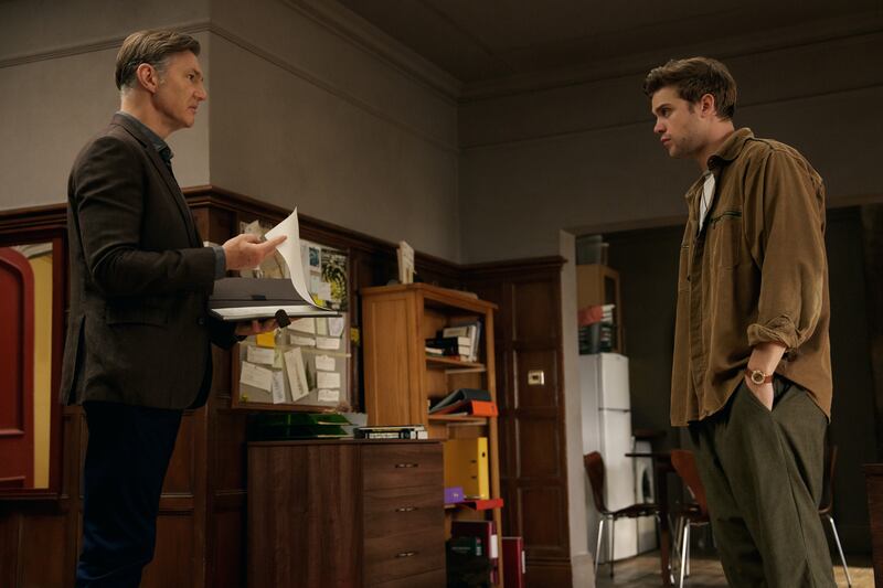 David Morrissey and Leo Woodall