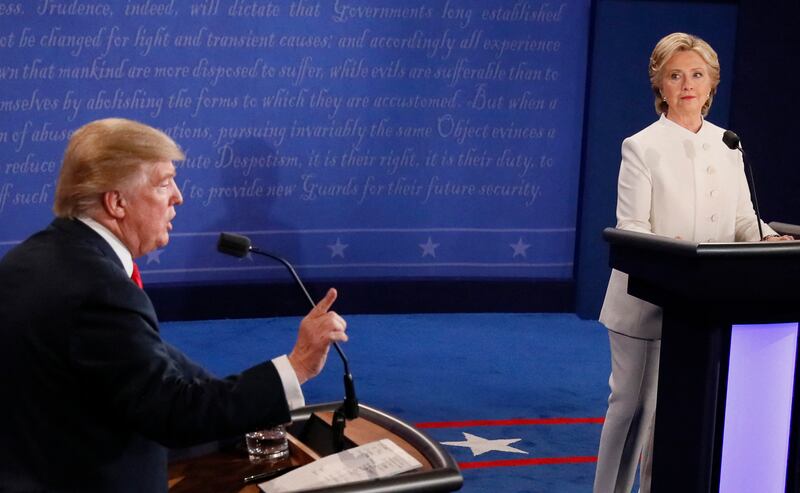 Donald Trump and Hillary Clinton.