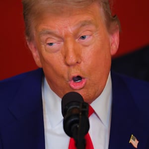 President Donald Trump delivers an address to the nation from the White House on June 21, 2025 in Washington after the U.S. struck Iran nuclear facilities.