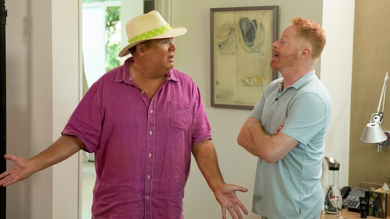 MODERN FAMILY - "Pool Party" - Mitch and Cam help Lily overcome her insecurities about wearing a bathing suit to a pool party but discover their own. Meanwhile, now that Gloria's new internship is taking up so much of her time, Jay is feeling particularly neglected on an all-new "Modern Family," WEDNESDAY, OCT. 16 (9:00-9:31 p.m. EDT), on ABC. ERIC STONESTREET, JESSE TYLER FERGUSON