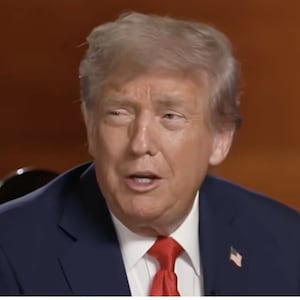 President Donald Trump in an interview with Sean Hannity.
