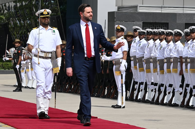 U.S. Vice President JD Vance in New Delhi, India.