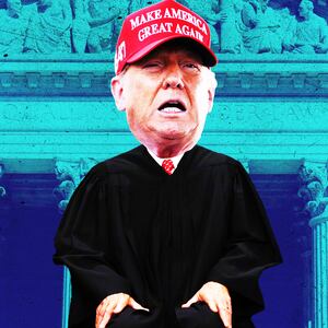 Donald Trump, supreme court photo illustration