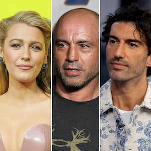 Blake Lively, Joe Rogan and Justin Baldoni