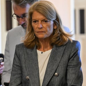 Senator Lisa Murkowski walking through the U.S. Capitol on July 1 ahead of Senate Republicans squeaking through President Donald Trump’s sweeping spending and tax bill with her support.