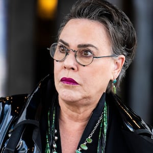 UNITED STATES - FEBRUARY 28: Rep. Harriet Hageman, R-Wyo., leaves a meeting of the House Republican Conference at the Capitol Hill Club on Tuesday, February 28, 2023. (Tom Williams/CQ-Roll Call, Inc via Getty Images)