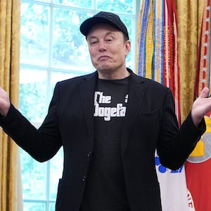 WASHINGTON, DC - MAY 30: Tesla CEO Elon Musk speaks alongside U.S. President Donald Trump to reporters in the Oval Office of the White House on May 30, 2025 in Washington, DC. Musk, who served as an adviser to Trump and led the Department of Government Efficiency, announced he would leave his role in the Trump administration to refocus on his businesses.  (Photo by Kevin Dietsch/Getty Images)